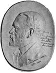 Medaljong av professor Axel Möller (1893).