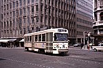 PCC-car van de Antwerpse tram bouwjaar 1960.