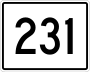 State Route 231 marker