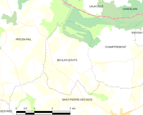 Poziția localității Boulay-les-Ifs