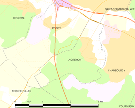Mapa obce Aigremont