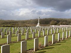 Cementerio militar británico en Marœuil.