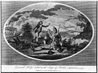 Kenraali Wolfen kuolema 1759. Englantilainen kaiverrus vuodelta 1792