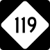 North Carolina Highway 119 marker