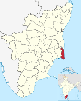 Localisation de District de Nagapattinam