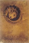 Chimera; by Odilon Redon; 1883; charcoal and black chalk on paper; 50,4 × 34 cm; Kröller-Müller Museum