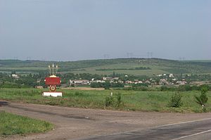 Вид на село Олександро-Калинове з півдня
