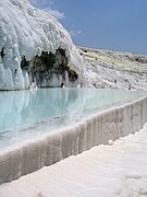 Travertine hot springs at Pamukkale