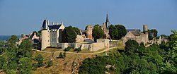 Vista de Sainte-Suzanne, pelo Tertre Ganne