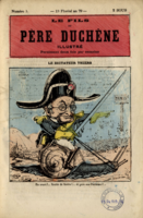 Thiers o l'avànsa verso Paríggi sórva 'na lumàssa, into Le Fils du Père Duchêne Illustré, 3 màzzo 1871