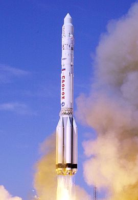 Lanzamiento de un cohete Protón