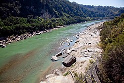 Río Bermejo zwischen Bolivien (links) und Argentinien (rechts)