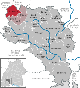 Schonach im Schwarzwald - Localizazion