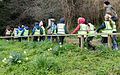 School visit in springtime