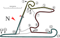 La configurazione di 5.451 metri utilizzata dalla Formula 1 dal 2004