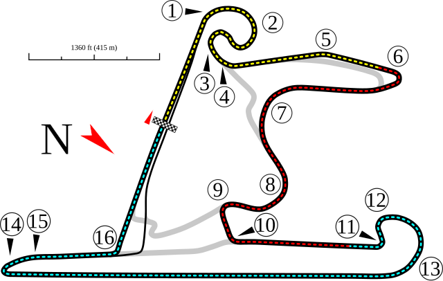 Layout of the Shanghai International Circuit