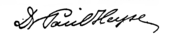 signature de Paul Johann Ludwig von Heyse