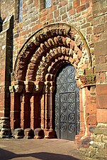 St Bees Priory, Cumbria, west door, Circa 1160