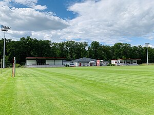 Heimtribüne im Stadion Vogelgesang