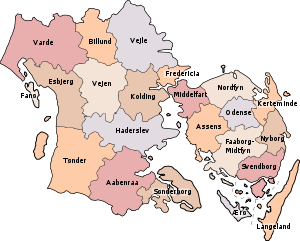 Kommunen in der Region Syddanmark