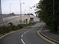 The new road bridge over the railway, adjacent to Tile Hill railway station.