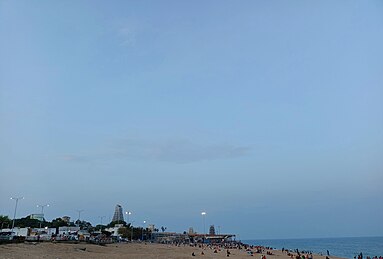 Temple view from Beach