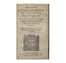 Title page of Pudentiana Deacon Delicious Entertainments of the Soule 1632