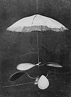 Prototypes d'hélices spiralifères à parachute.