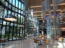 Main hall at the Freeman School of Business Tulane Freeman School of Business interior.jpg