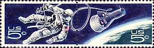 Accomplishments in Space
Commemorative Issue of 1967 US Space Walk 1967 Issue-5c.jpg