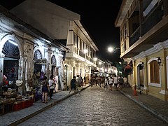 Vigan Heritage Village Calle Crisologo-Bonifacio south night view