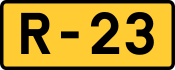 R-23 regional road shield}}