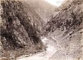 Река Аргун (выше Шатили), фото Деши Морица 1897 год