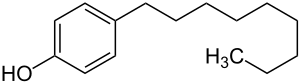 Struktur von 4-n-Nonylphenol