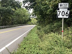 PA 706 in Stevens Township