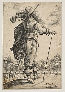A Man Seen from the Back Leaning on a Croquet Mallet (Le Jouer de mail) MET DP818750.jpg