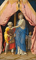 Giuditta gisa va taka ke Oloferne, gan Andrea Mantegna, ≈ 1500