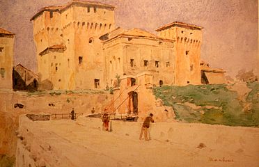 Albert Anker, Castello di San Giorgio in Mantua, 1891.