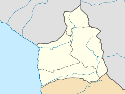 Mapa de localización de Arica y Parinacota