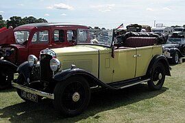 Light Twelve-Six Open Road "tourer" (randonneuse - toile) immatriculée en novembre 1934