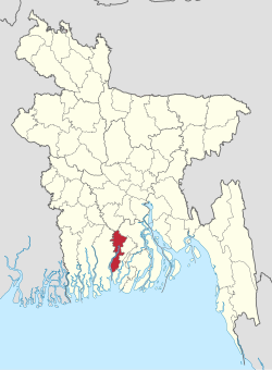 Location of Pirojpur 1984 in Bangladesh