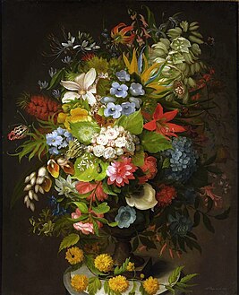Букет квітів в вазоні, полотно, олія, 1827 р., Національний музею у Варшаві
