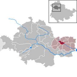 Läget för kommunen Bruchstedt i Unstrut-Hainich-Kreis