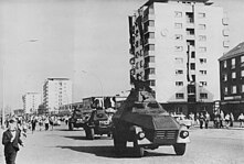 Das Sonder-Kfz-1 1961 auf einer Parade in Stalinstadt (Eisenhüttenstadt).