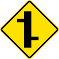 Staggered crossroads, first to the right