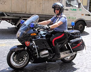 Motorcycle of the Italian Carabinieri
