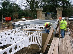 The load-bearing frame. March 2009