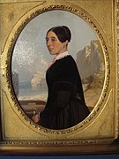 Eugène Le Poittevin - Portrait de Madame Césaire Blanquet, propriétaire de l'Hôtel Blanquet. - Musée des Pêcheries - Fécamp.