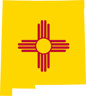 Flag-map of New Mexico
