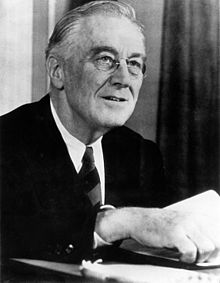 Roosevelt's ebullient public personality, conveyed through his declaration that "the only thing we have to fear is fear itself" and his "fireside chats" on the radio did a great deal to help restore the nation's confidence. Franklin-roosevelt.JPG